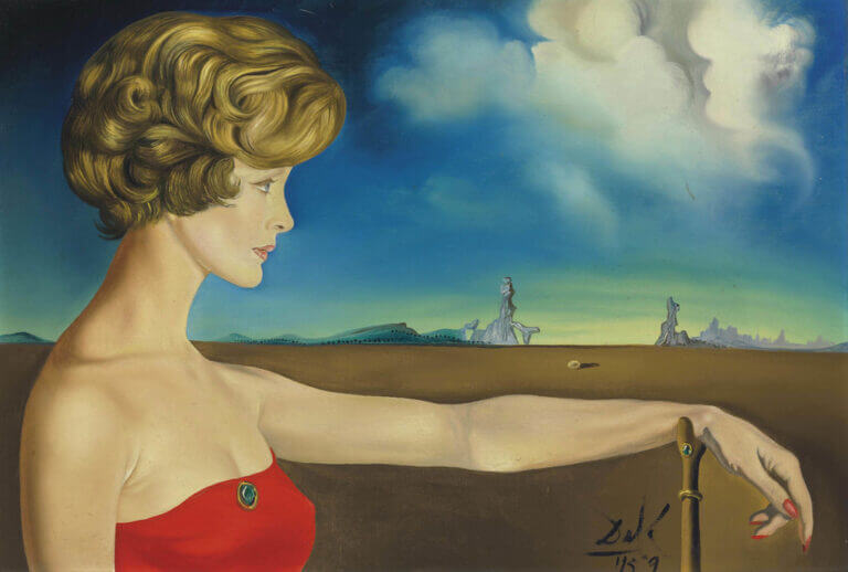 salvador-dali-young-woman-in-a-landscape-1959