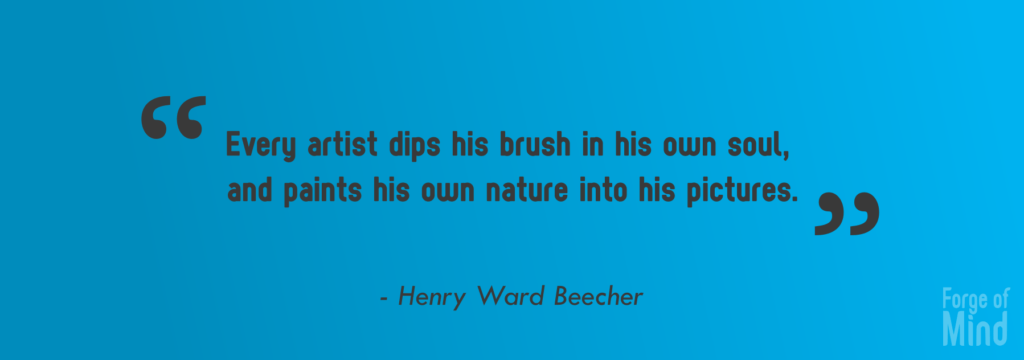 Henry Ward Beecher Art Quote