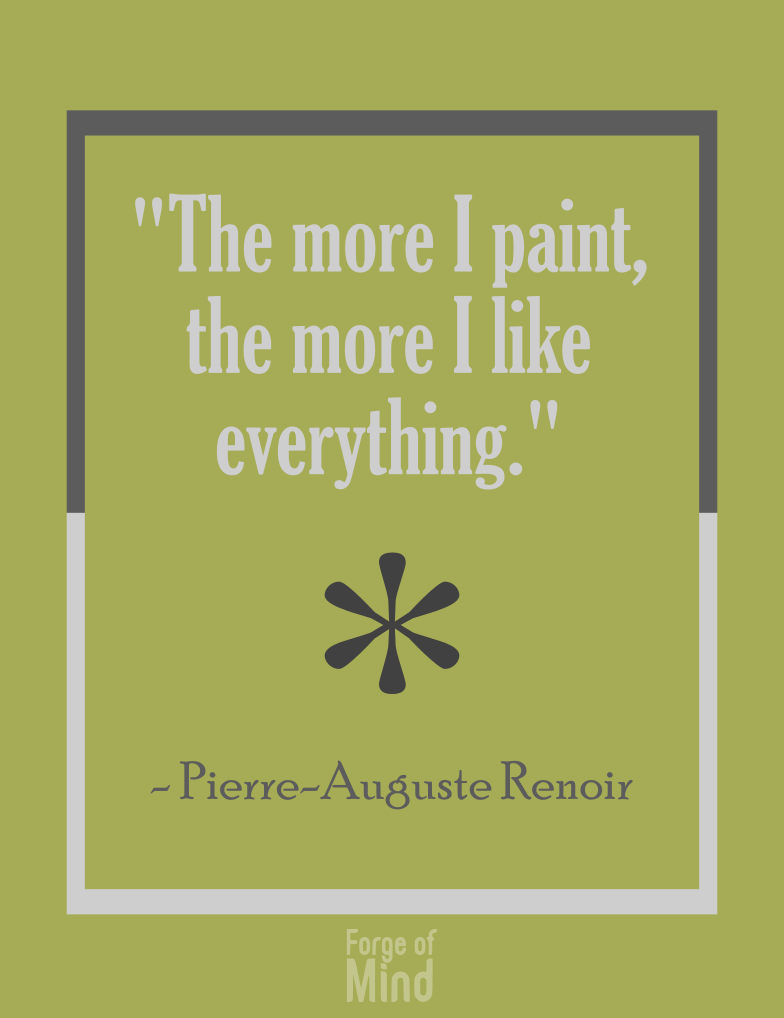 Pierre auguste Renoir on Art